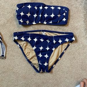 J crew bandeau swim suit